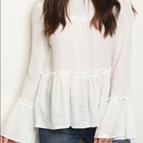 White Boho Top